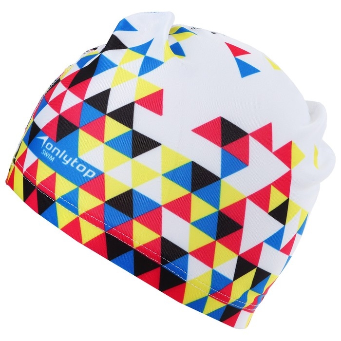 Шапочка для плавания взрослая ONLYTOP &laquo;Мозаика&raquo;, тканевая, обхват 54-60 см