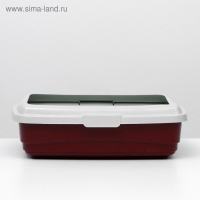 Лоток большой с сеткой и бортиком Atlantis "Стандарт", 43 х 33 х 12,5 см, красный, Лоток большой с сеткой и бортиком Atlantis "Стандарт", 43 х 33 х 12,5 см, красный,