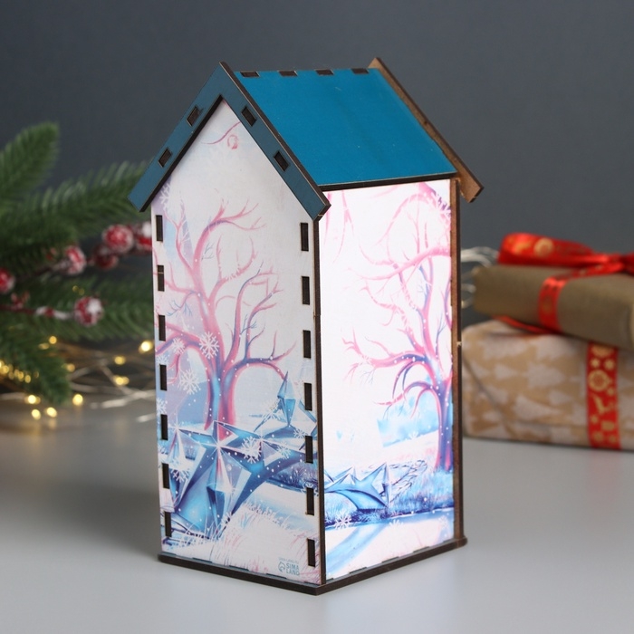 Новогодний чайный домик Новогодний чайный домик "Змея. Подарков" 20х10,5х10 см