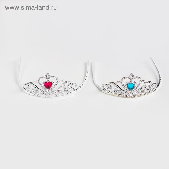 Корона &laquo;Сердечко&raquo;, цвета МИКС