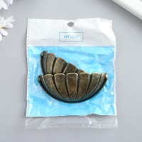 Ручка для шкатулки металл "Лепестки" бронза 7,6х3,8х1,5 см Ручка для шкатулки металл "Лепестки" бронза 7,6х3,8х1,5 см