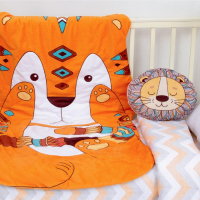 Подушка декоративная Крошка Я &laquo;Львёнок&raquo; 35х31 см, велюр, 250гр/м2