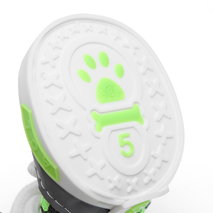 Ботинки Ботинки "Бенди", набор 4 шт, 3 размер (4,8 х 3,7 см), серо-зелёные