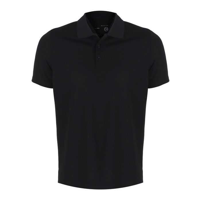Футболка поло мужская спортивная, размер XL (52), цвет черный