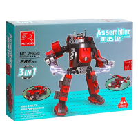 Конструктор Капитан &laquo;Робот-трансформер&raquo;, 3 варианта сборки, 286 деталей