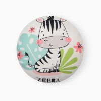 Подушка декоративная Этель "Зебра" d 30 см, велюр 100% п/э   1702853