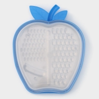 Тёрка с контейнером Доляна &laquo;Яблоко&raquo;, 20&times;15&times;4 см, цвет МИКС