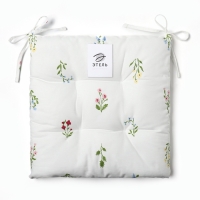 Сидушка на стул Этель "Цветочек" 42х42х7 см, саржа 190 г/м2, 100% хл Сидушка на стул Этель "Цветочек" 42х42х7 см, саржа 190 г/м2, 100% хл