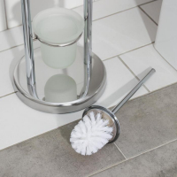 Ёршик для унитаза с подставкой напольный, 22×22×82 см, с держателем для туалетной бумаги, цвет хром Ёршик для унитаза с подставкой напольный, 22×22×82 см, с держателем для туалетной бумаги, цвет хром