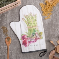 Варежка-прихватка Этель Vegetable 20х28 см, 100% хлопок, саржа, ватин 250 г/м2