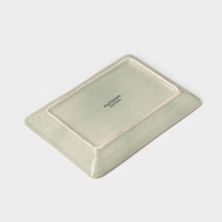 Блюдо фарфоровое Pearl, 18&times;13 см, цвет мятный