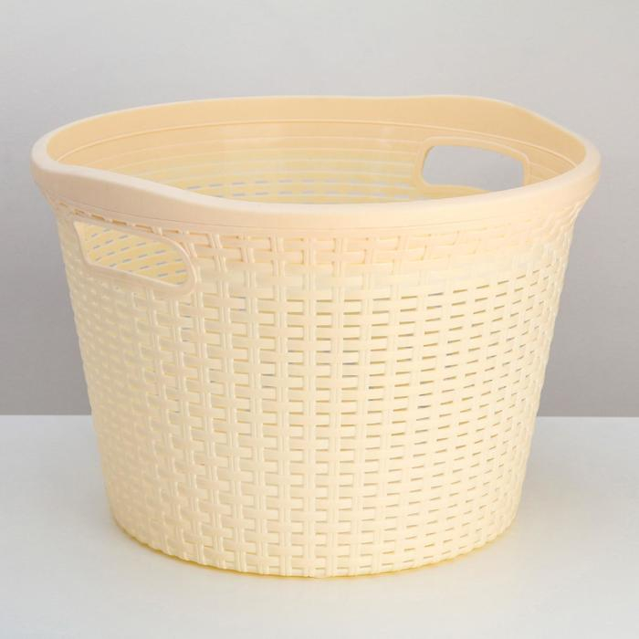 Корзина для белья «Артлайн», 32 л, 45×45×30 см, цвет микс Корзина для белья «Артлайн», 32 л, 45×45×30 см, цвет микс