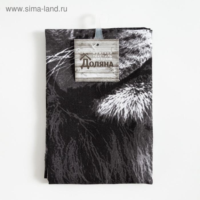 Полотенце кухонное Доляна &laquo;Самый лучший мужчина&raquo; 35х60 см, 100% хлопок, 160г/м2