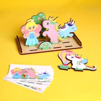 Головоломка. Повтори по образцу &laquo;Мир единорогов&raquo;