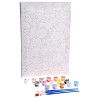 Картина по номерам на холсте с подрамником &laquo;Мультяшный паттерн&raquo;, 20х30 см