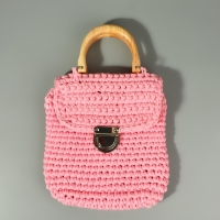 Ручки для сумки деревянные, с полукольцами, 10,3 &times; 8 см, 2 шт, цвет бежевый/серебряный