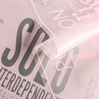 Пленка для цветов, матовая, "Соло", розовый, 0,6 х 9м &plusmn;5%