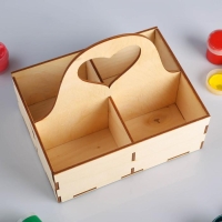 Заготовка для декупажа "Коробочка для чайных пакетиков" с ручкой 15 х 20 см