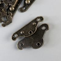 Замок металл для шкатулки "Старинный" набор 4 шт 3,8х2,8х0,5 см Замок металл для шкатулки "Старинный" набор 4 шт 3,8х2,8х0,5 см