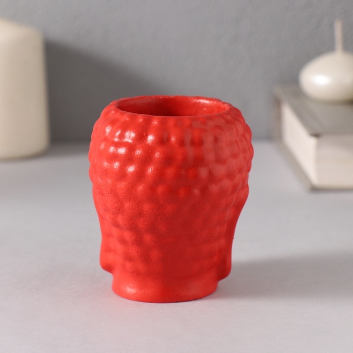 Подсвечник Подсвечник "Будда" 7*6см красный