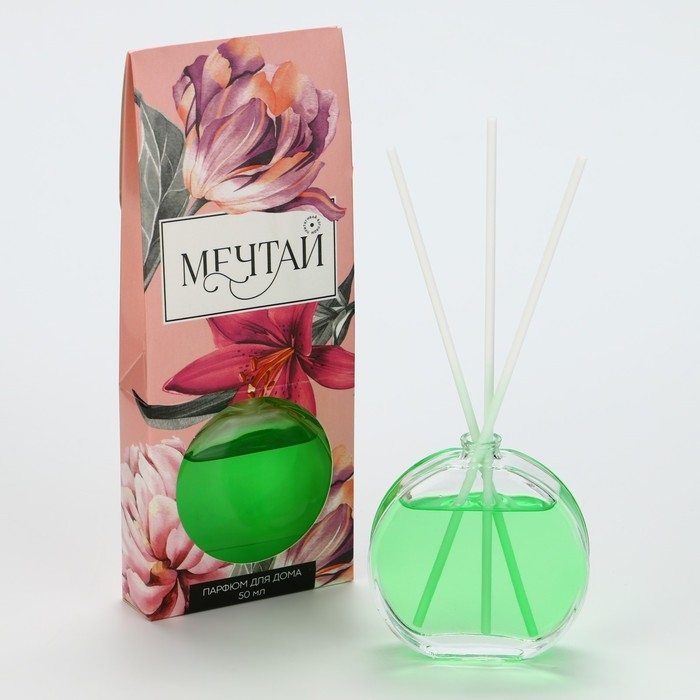 Диффузор ароматический палочки, ароматизатор для дома &laquo;Аромадиффузор: Мечтай&raquo;, аромат свежесть леса, 50 мл.