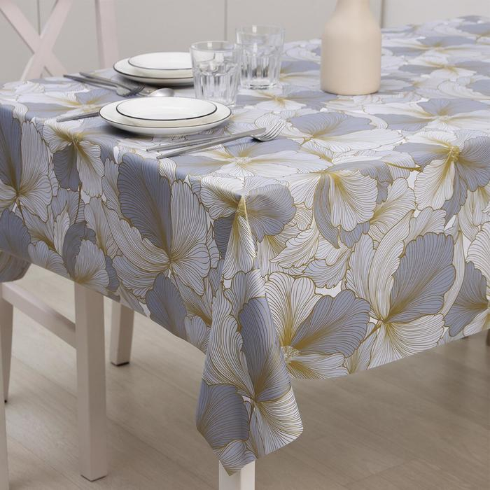 Клеёнка на стол &laquo;Соцветие&raquo;, на тканевой основе, рулон 20 метров, ширина 137 см, толщина 0,25 мм