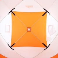 Палатка зимняя куб СЛЕДОПЫТ 1.5 х 1.5 м, ткань Oxford, цвет оранжево-белый, Палатка зимняя куб СЛЕДОПЫТ 1.5 х 1.5 м, ткань Oxford, цвет оранжево-белый,