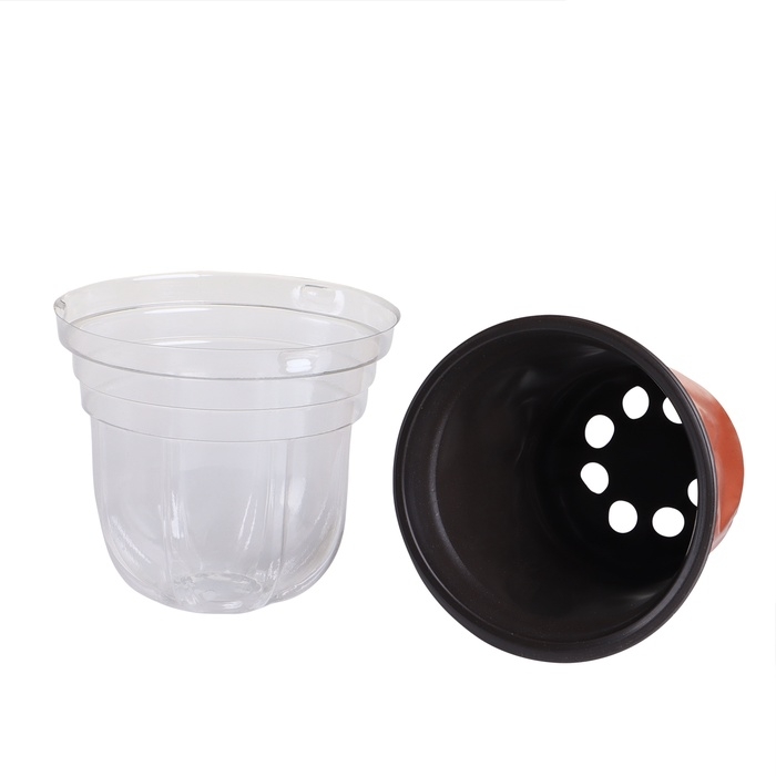 Горшок для рассады с крышкой, 250 мл, d = 9,5 &times; 15 см, (фасовка 5 шт.) Greengo