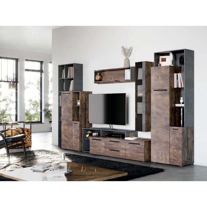 Полка навесная "Глазго", 1200х175х320, Металл Бруклин/Таксония