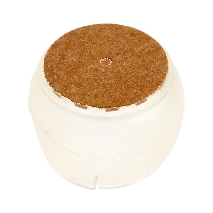 Накладка мебельная резина фетр, круглая, d=45-50 мм, 4 шт