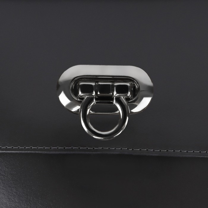 Застёжка для сумки, 3 &times; 1,5 см, цвет серебряный