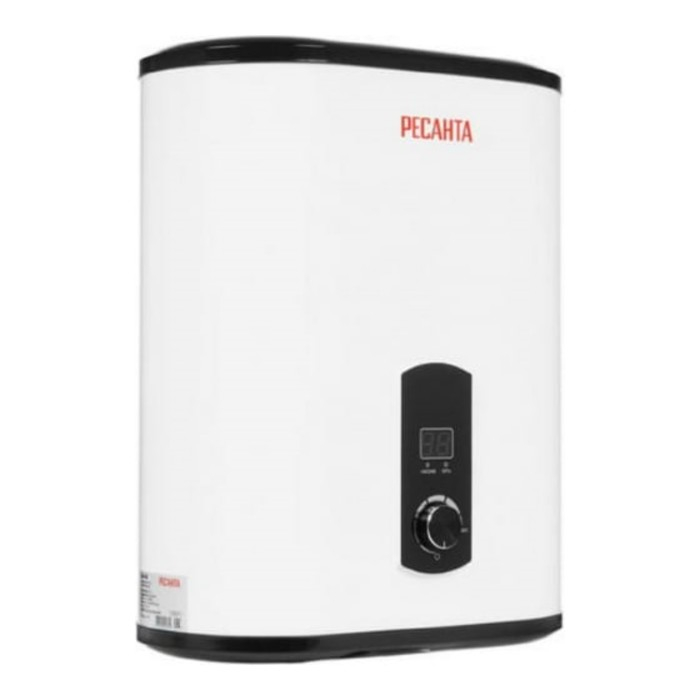 Водонагреватель Водонагреватель "Ресанта" ВН-30В, накопительный, 2 кВт, 30 л, до 75 °С, дисплей, белый