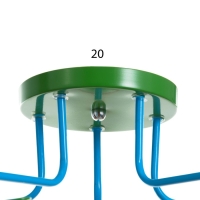 Люстра "Букашки" 5хЕ27 зеленый 68х68х25 см BayerLux Люстра "Букашки" 5хЕ27 зеленый 68х68х25 см BayerLux