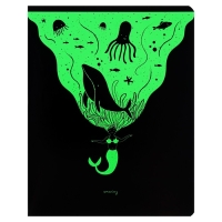 Тетрадь 48 листов в клетку на скрепке "Волшебство", обложка мелованный картон, ВД-лак, флуоресцентная краска, МИКС Тетрадь 48 листов в клетку на скрепке "Волшебство", обложка мелованный картон, ВД-лак, флуоресцентная краска, МИКС