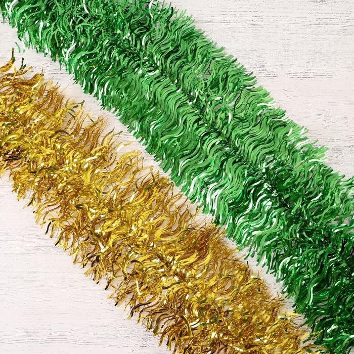 Мишура Мишура "Широкая волна" d-19 см, 200 см, микс