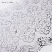 Клеёнка на стол &laquo;Узор&raquo;, ажурная, ширина 50 см, рулон 20 метров, толщина 0,4 мм