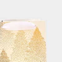 Пакет под бутылку «Золотой», 13 х 36 х 10 см, Новый год Пакет под бутылку «Золотой», 13 х 36 х 10 см, Новый год