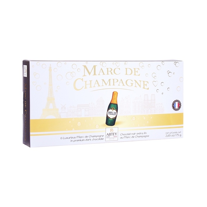 Новый год. Шоколад фигурный MOMENTS CHAMPAGNE, с алкогольной начинкой, 13 г