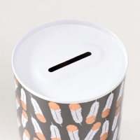 Копилка металл "Пёрышки" МИКС 8х8х12,5 см Копилка металл "Пёрышки" МИКС 8х8х12,5 см