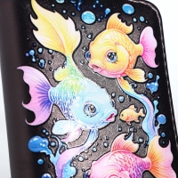 Кошелёк на молнии, цвет чёрный Кошелёк на молнии, цвет чёрный