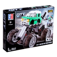 Конструктор инерционный &laquo;Внедорожник&raquo;, 2 варианта сборки, 137 деталей