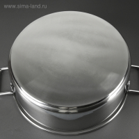 Кастрюля &laquo;Общепит&raquo;, 16 л, d=40 см, h=15 см, металлическая крышка, с теплораспределительным слоем, индукция