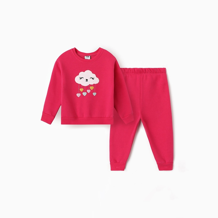 Костюм для девочек (свитшот, брюки), НАЧЁС, цвет фуксия, рост 92 см Костюм для девочек (свитшот, брюки), НАЧЁС, цвет фуксия, рост 92 см