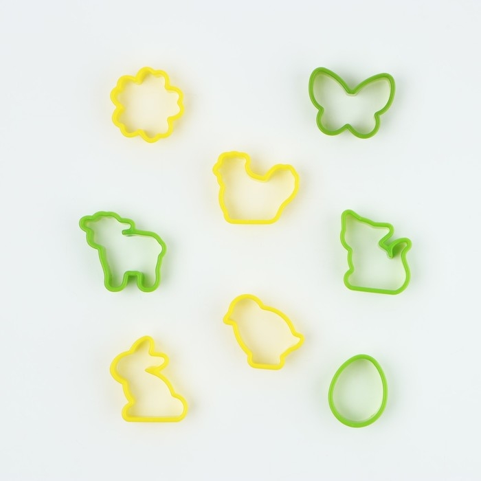 Формы для выпечки печенья &laquo;Веселая ферма&raquo;, 8 шт, пластик