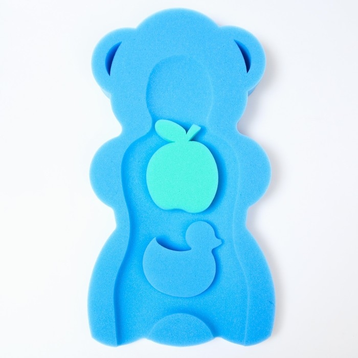 Подкладка для купания макси «Мишка», цвет синий, 55х30х6см Подкладка для купания макси «Мишка», цвет синий, 55х30х6см