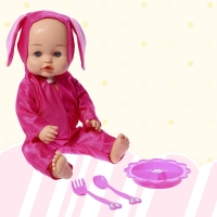 Пупс функциональный «Мой малыш» с аксессуарами, пьёт, писает, МИКС Пупс функциональный «Мой малыш» с аксессуарами, пьёт, писает, МИКС