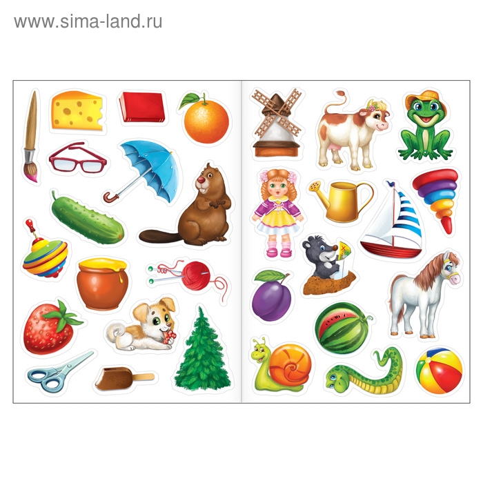 Наклейки многоразовые &laquo;Загадки&raquo;, книжка-раскладушка