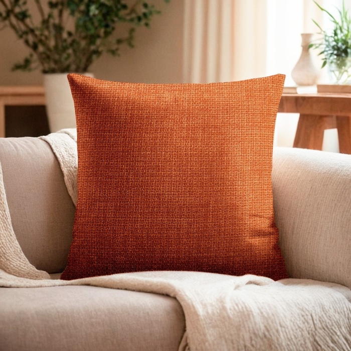 Наволочка декоративная Этель Style 45х45 см, цвет терракотовый, полиэстер