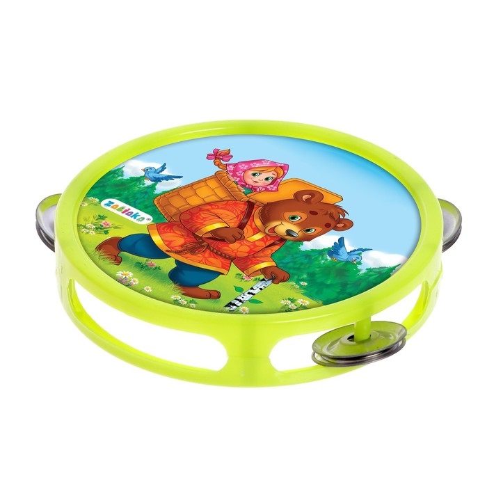 Музыкальная игрушка бубен «Машенька и медведь!» Музыкальная игрушка бубен «Машенька и медведь!»