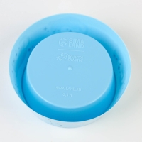 Миска пластиковая &laquo;Кот отдыхает&raquo;, голубая, 300 мл